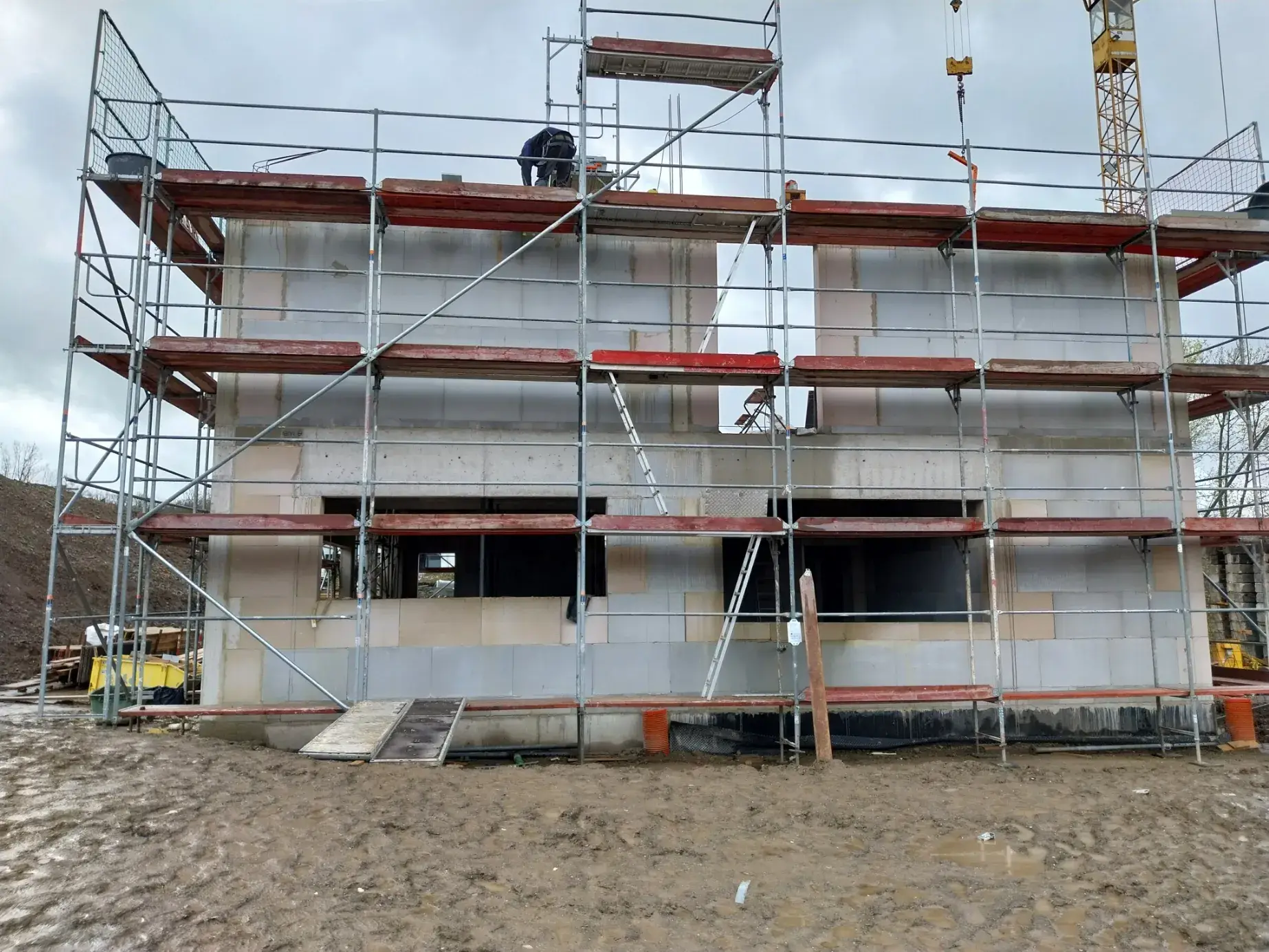 Neubau Einfamilienhaus – Rohbau (02.04.2024)