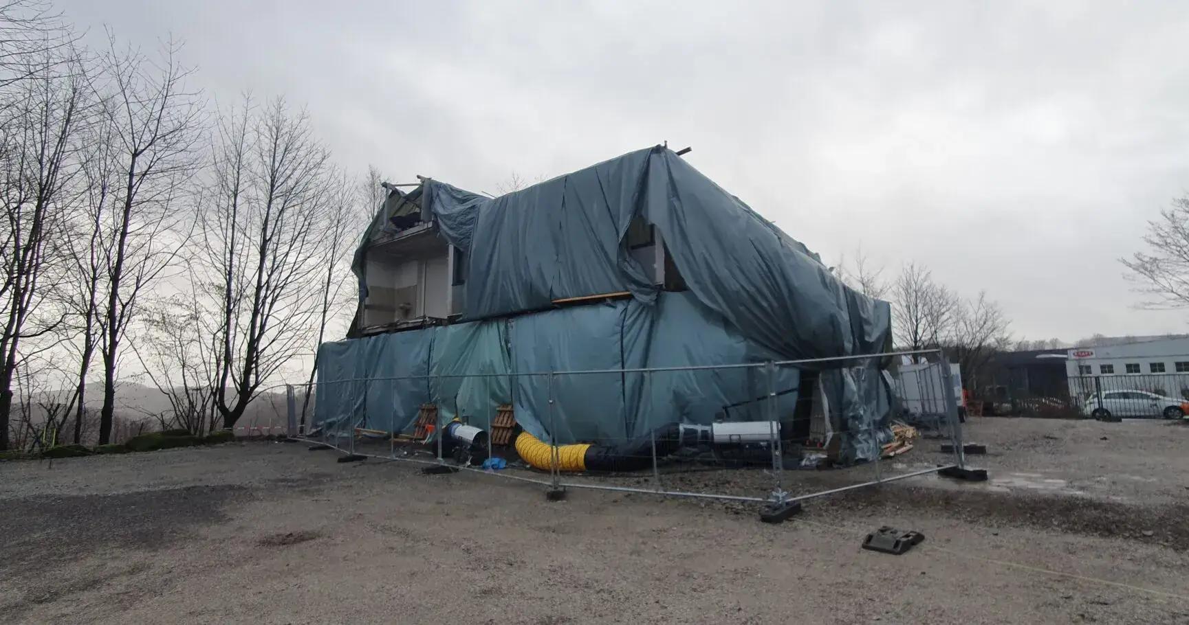 Feuerwehr Lüdenscheid in Modulbauweise – Lagerung der Module (09.01.2023)