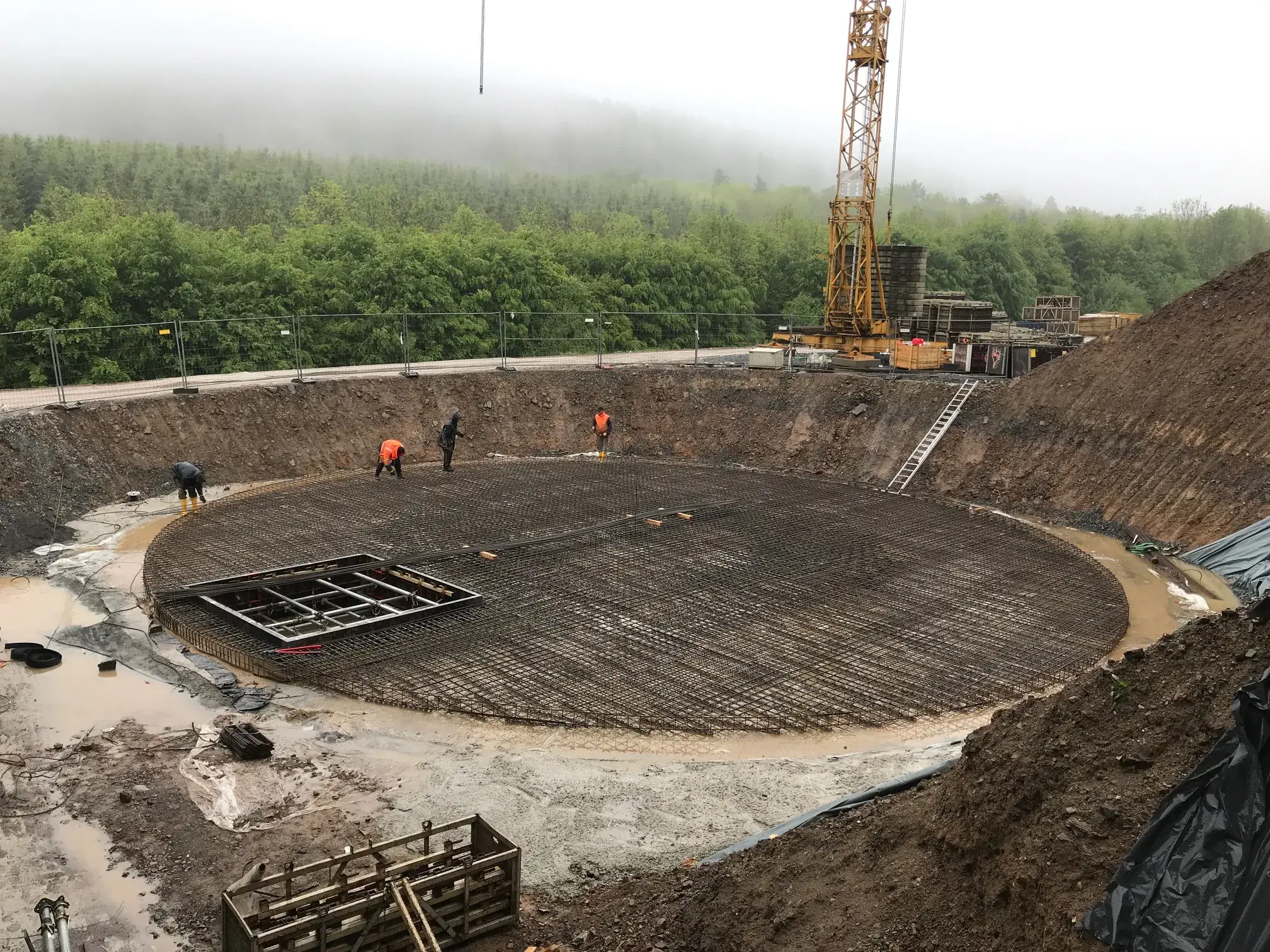 Gerhardi Rosmart, Altena – Gründung eines Rundbauwerks (05/2019)
