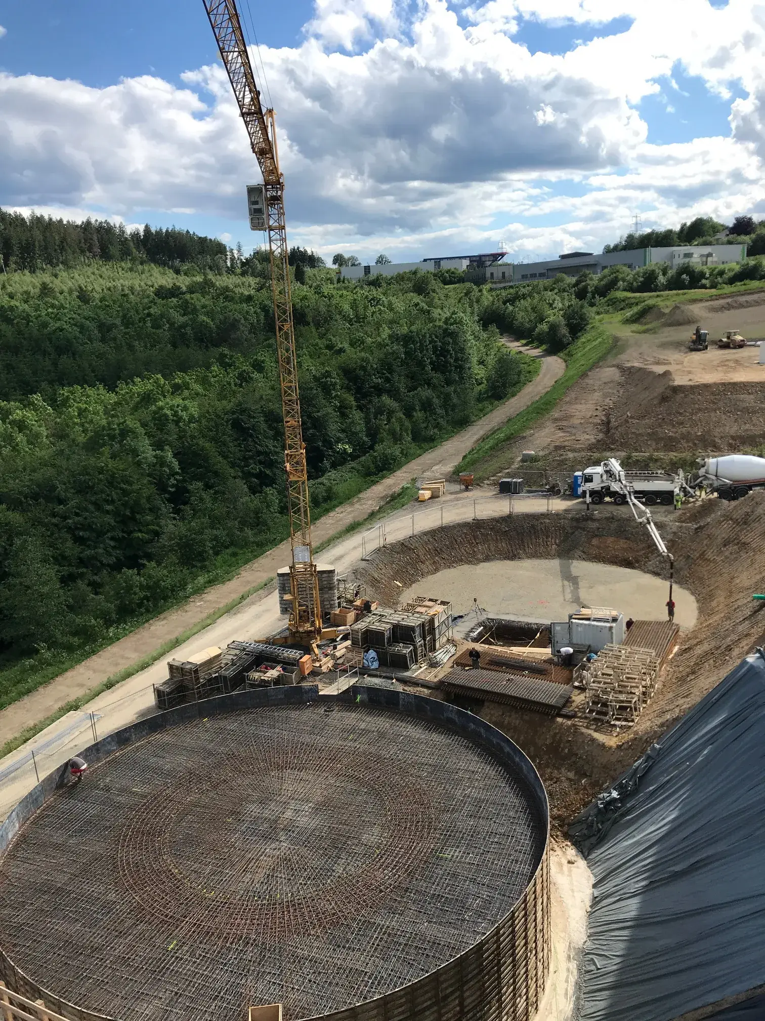 Gerhardi Rosmart, Altena – Rundbauwerk von oben (06/2019)
