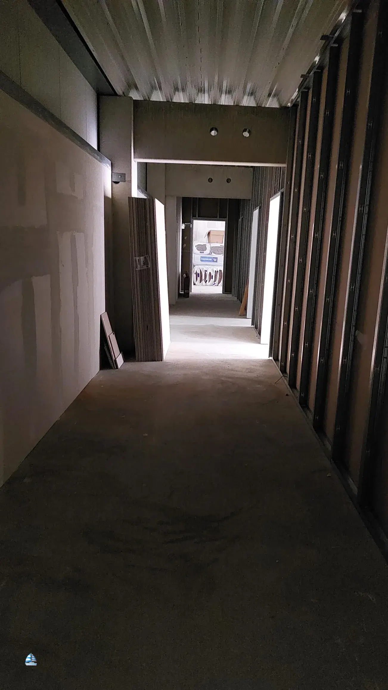 Immel Seckelmann, Lüdenscheid – Gang im Rohbau