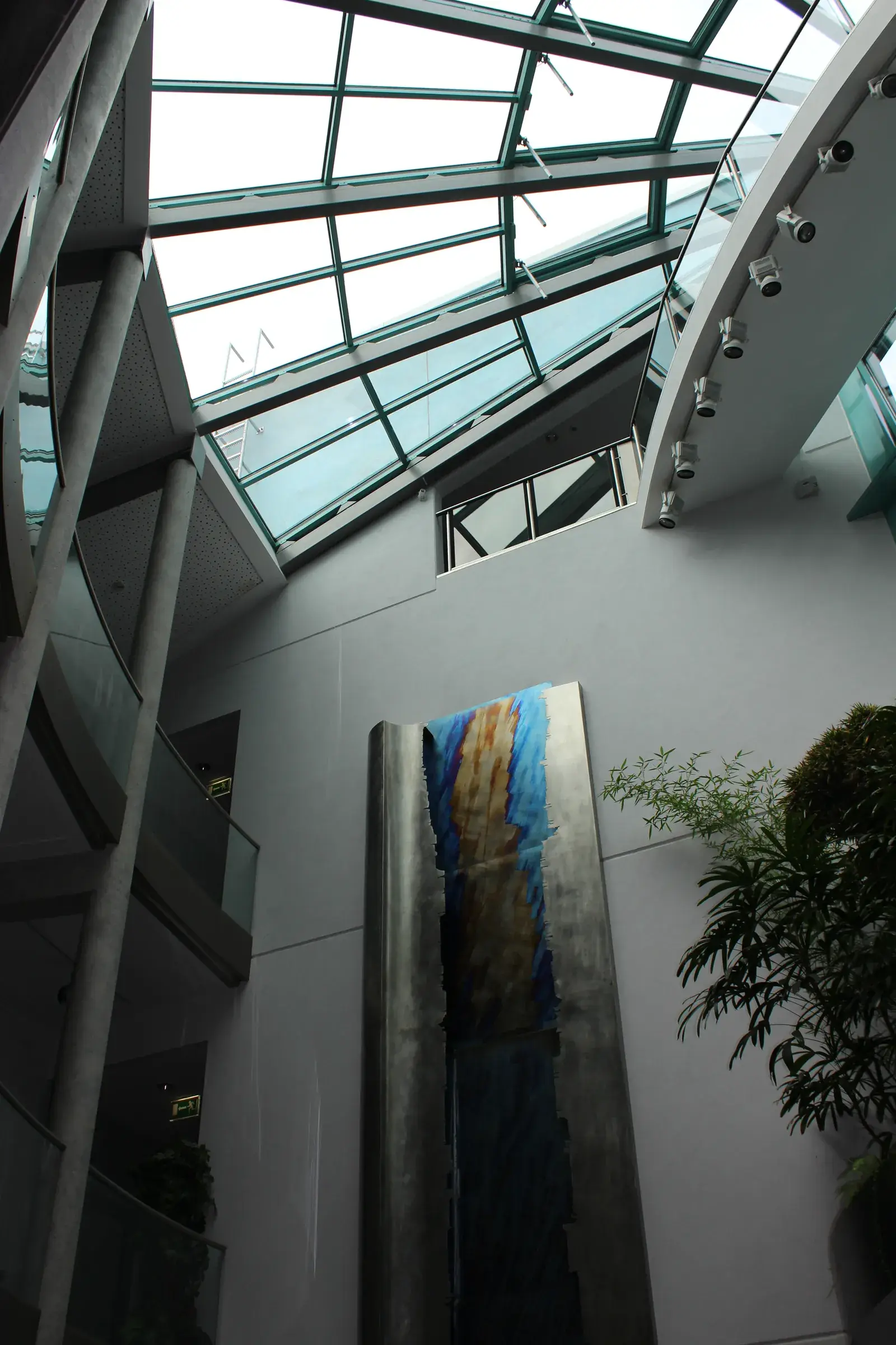 Verwaltungsgebäude, Schalksmühle – Oberlicht über dem Atrium